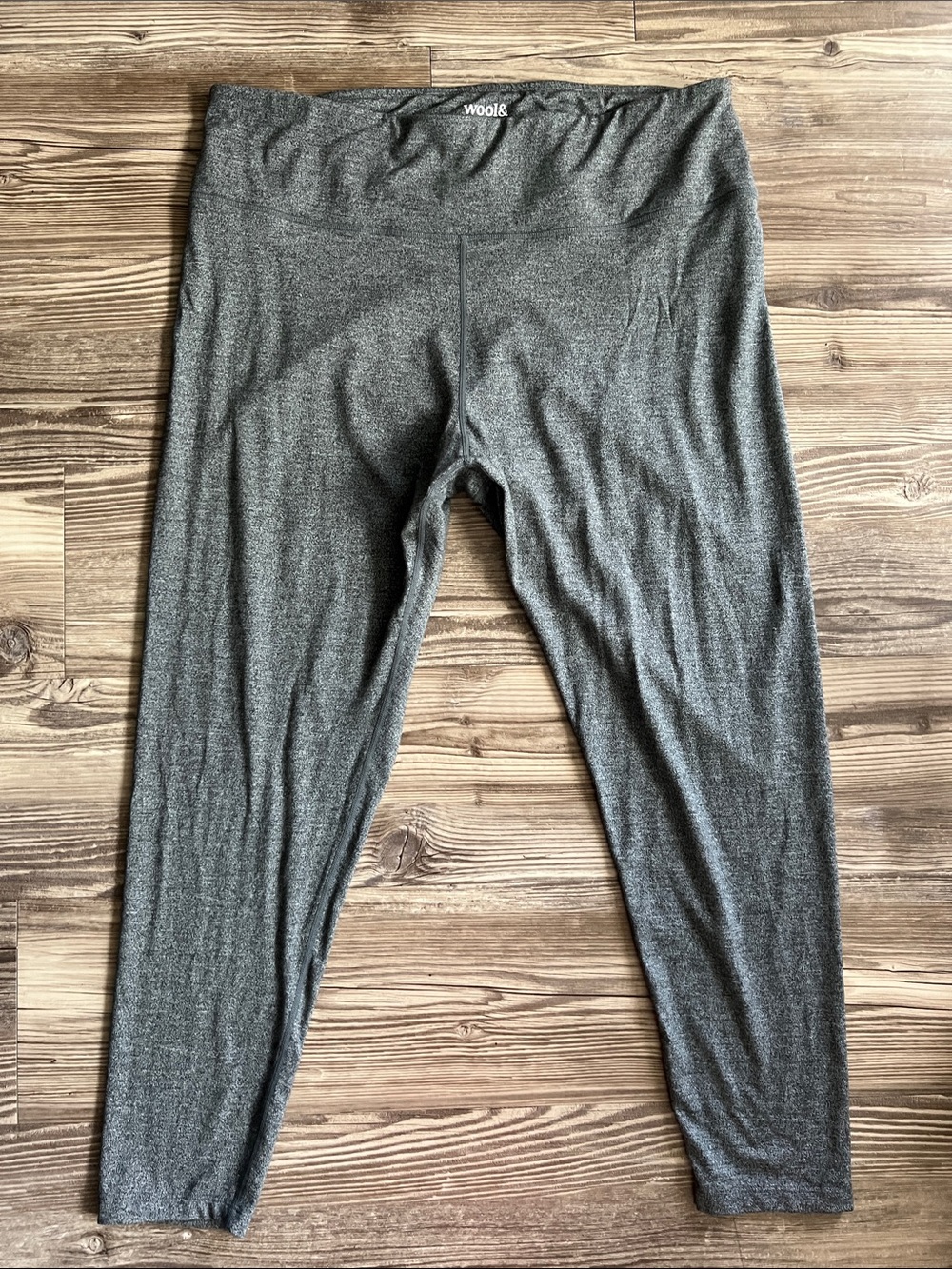 Wool& Summit Legging Merino Wool Charcoal Heather Size 2X